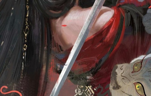 虞姬 长剑 厚涂 高清4k手机壁纸