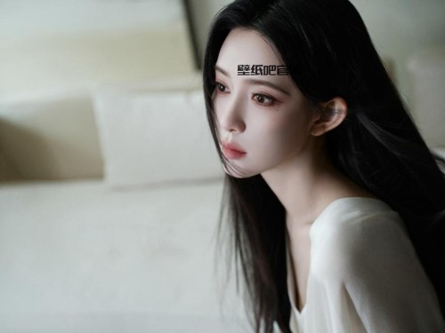 长发侧脸美女孟子义5K高清壁纸