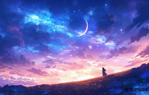 梦幻星空女孩2880x1800电脑壁纸