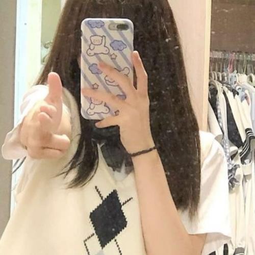 清純女生不露臉頭像真人头像