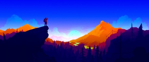 登山者美丽的风景3440x1440壁纸