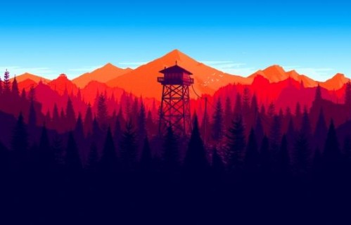 美丽的风景,山,塔,3440x1440壁纸
