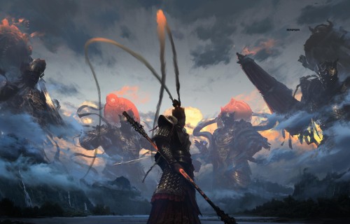 主机游戏,四大天王,黑神话,悟空壁纸