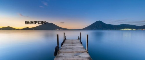 阿蒂特兰湖的日出 4K带鱼屏风景壁纸3440x1440