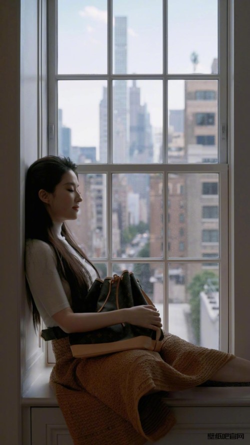窗台美女刘亦菲4k手机壁纸