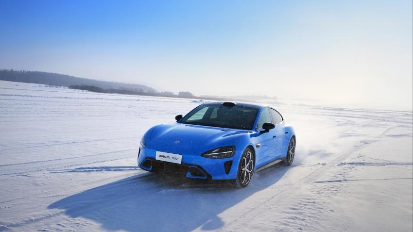 1、小米新一代SU7冰雪4K壁纸3840x2160 - 壁纸吧_4K 高清壁纸免费下载