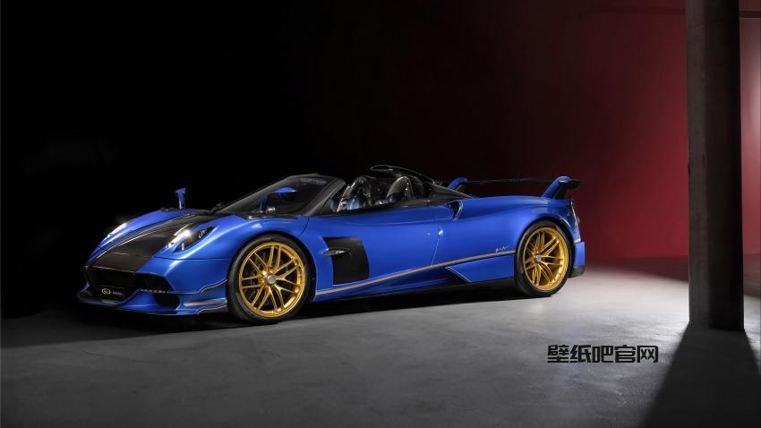 1、帕加尼Pagani Huayra Roadster BC 蓝色跑车4K壁纸 - 壁纸吧_4K 高清壁纸免费下载